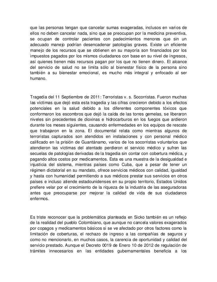 Sicko essay